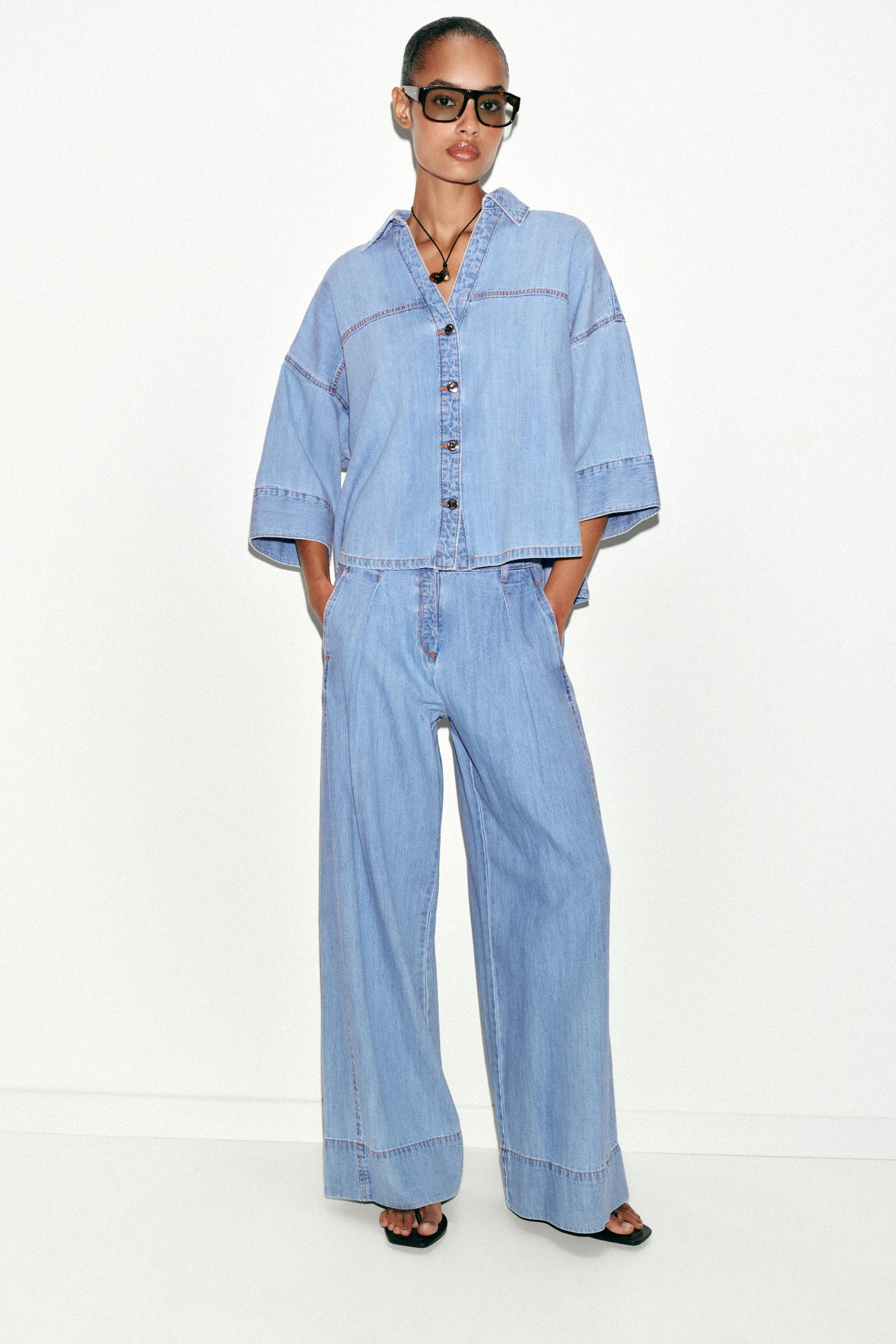 JEAN Z1975 WIDE LEG À PINCES TAILLE MOYENNE